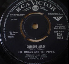 The Mamas & The Papas Creeque Alley RCA Victor 7", Single Very Good Plus (VG+) Generic