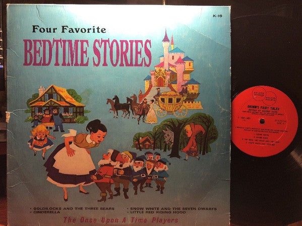 The Once Upon A Time Players Four Favorite Bedtime Stories Peter Rabbit Records LP Very Good Plus (VG+) Very Good (VG)