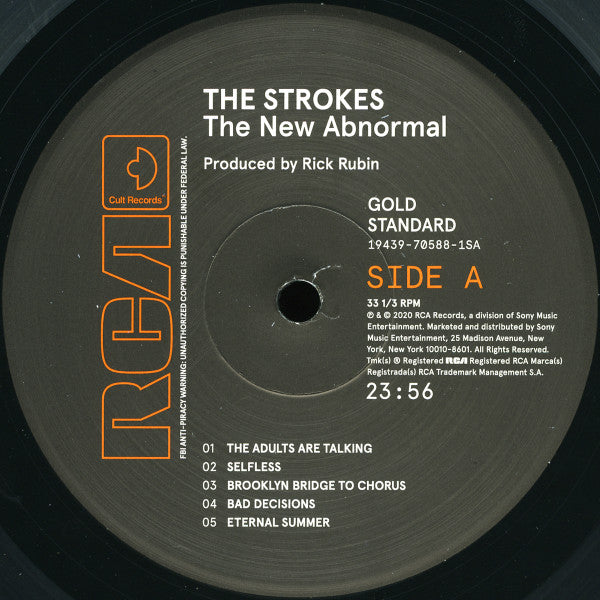 The Strokes The New Abnormal RCA, Cult Records (3) LP, Album, 180 Mint (M) Mint (M)