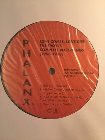 The Troyes Love Comes, Love Dies - The Complete Recordings Lion Productions, Thermionic Records 2xLP, Comp, RE Mint (M) Mint (M)