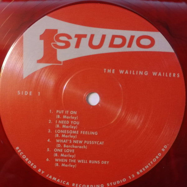 The Wailers The Wailing Wailers Studio One LP, Album, Club, Ltd, Num, RE, RM, Red Mint (M) Mint (M)