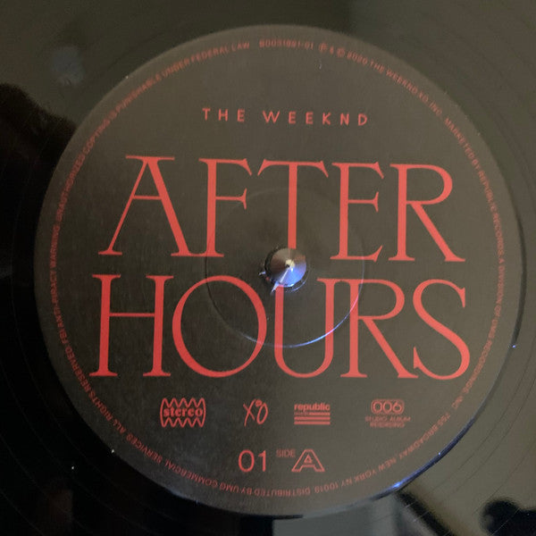 After Hours | Mint (M) Mint (M) - HIP HOP/RAP *SEALED*