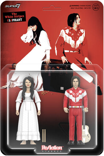 Super7 - The White Stripes - ReAction Figures Wv2 - Elephant 2-Pack (Action Figure) | - ROCK *NEW*