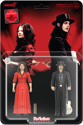 Super7 - White Stripes - ReAction Figures Wv1 - Get Behind Me Satan 2-Pack (Action Figure, Collectible) |