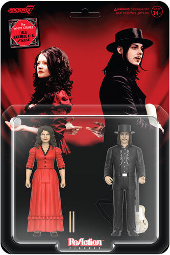 Super7 - White Stripes - ReAction Figures Wv1 - Get Behind Me Satan 2-Pack (Action Figure, Collectible) |