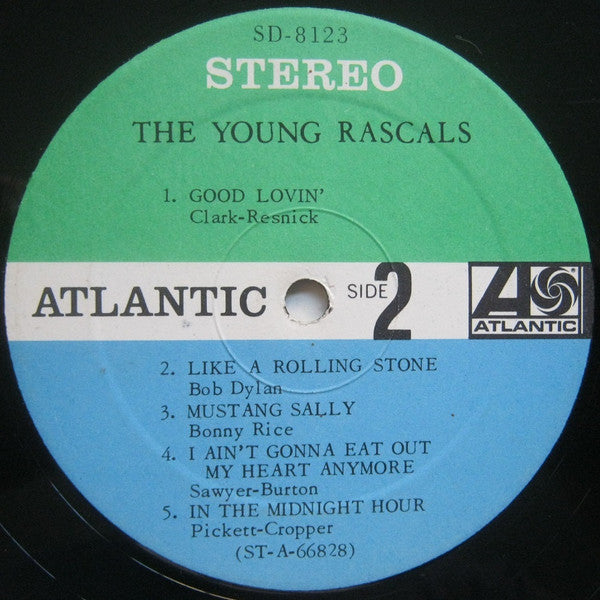 The Young Rascals The Young Rascals Atlantic LP, Album Very Good Plus (VG+) Very Good Plus (VG+)