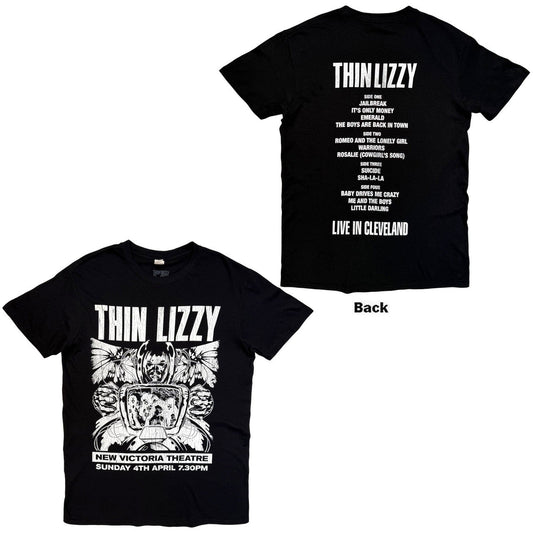 Thin Lizzy - Jailbreak Flyer Cleveland ’76 Unisex T-Shirt (Black) |