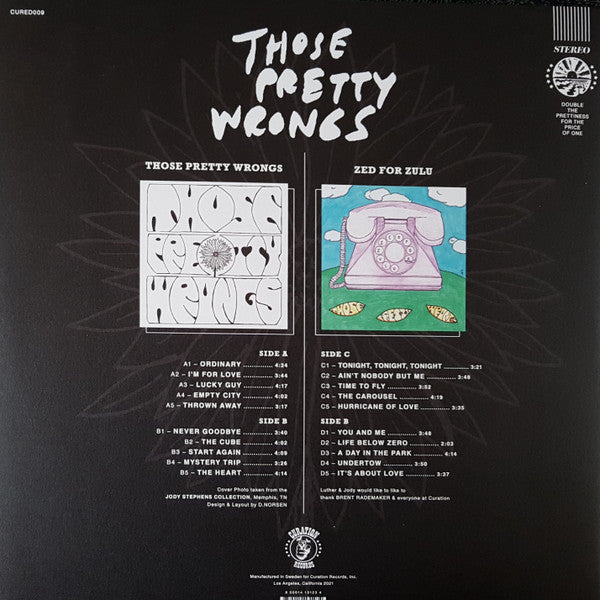 Those Pretty Wrongs & Zed For Zulu | Mint (M) Mint (M) - ALT/INDIE *SEALED*