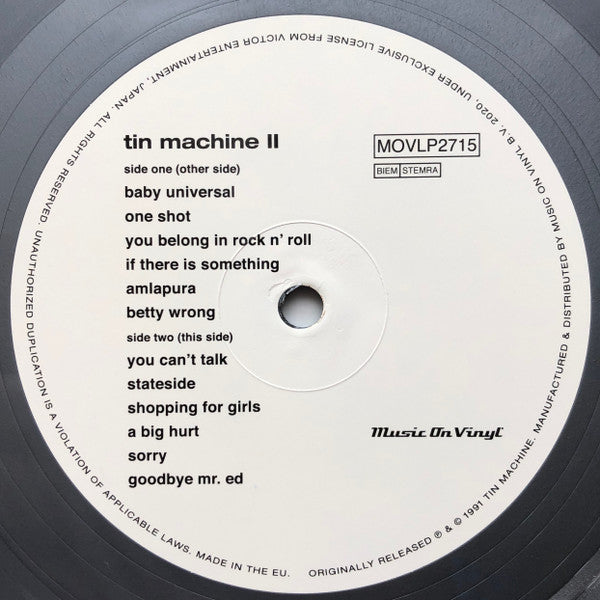 Tin Machine II | Mint (M) Mint (M) - ALT/INDIE *COLOR*