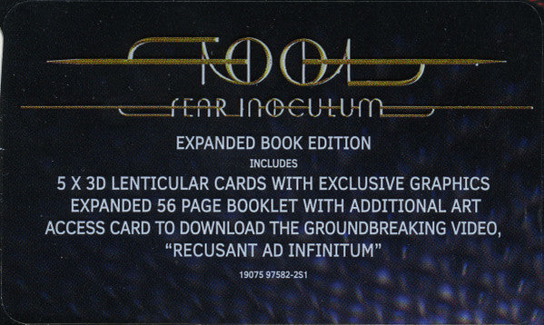 Tool (2) - Fear Inoculum (Expanded Book Edition CD RCA/Tool Dissectional 19075-97582-2) | NEW - ALT/INDIE *NEW*