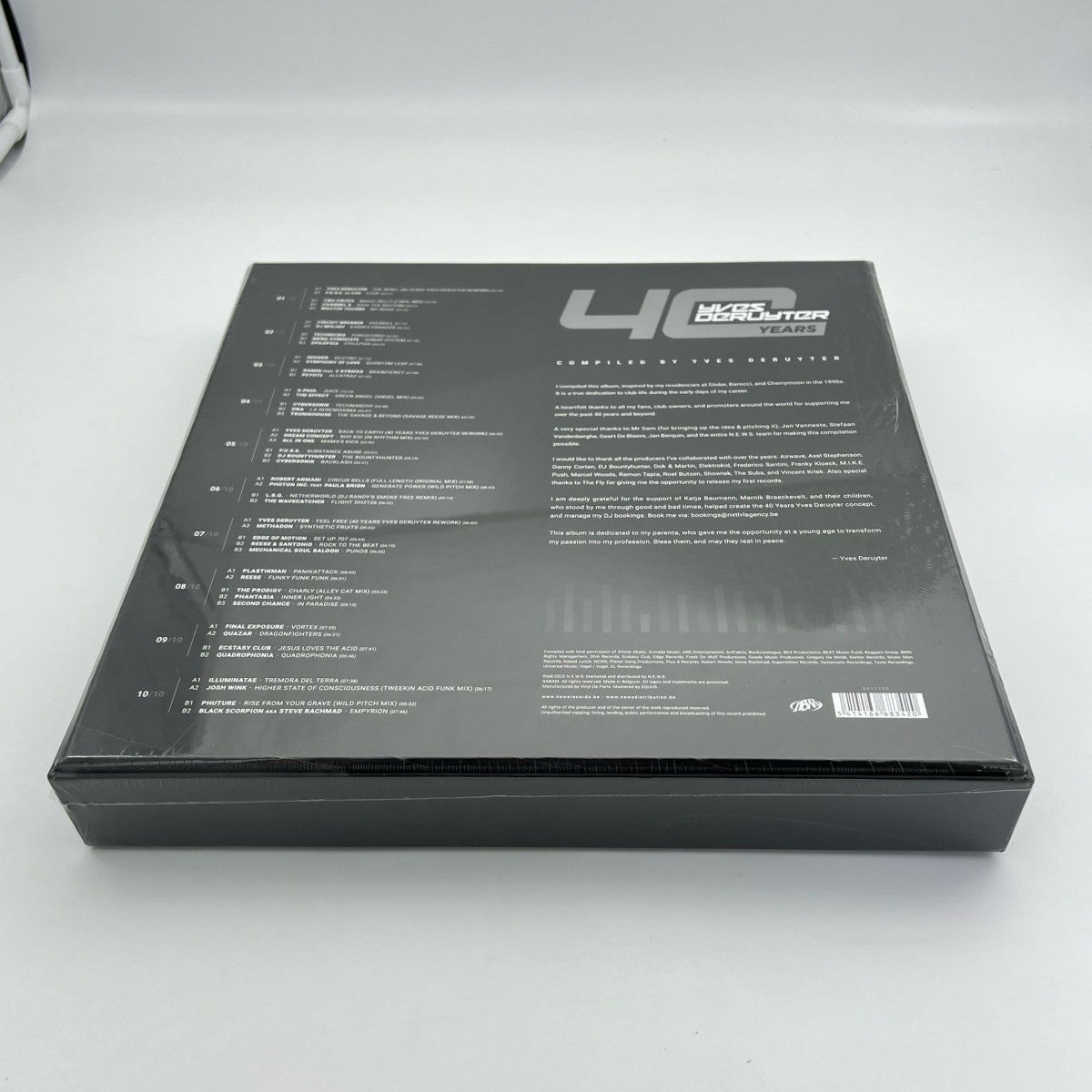 Various - Yves Deruyter – 40 Years (BOX SET VINYL 10x12" N.E.W.S.) | NEW - TRANCE *NEW*