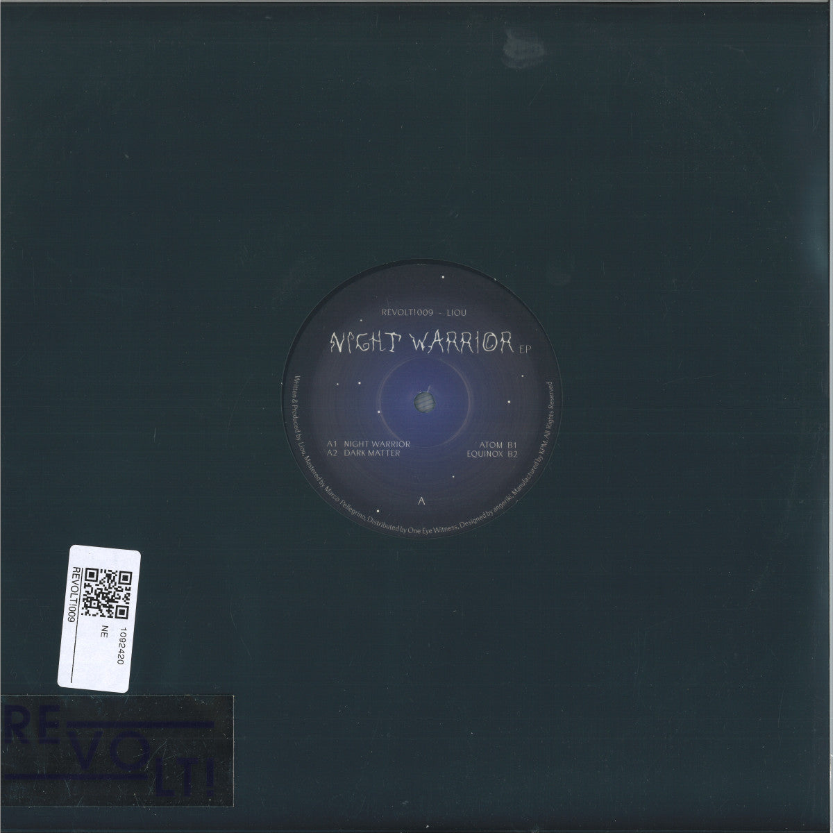 Liou - Night Warrior EP (VINYL 12" Revolt REVOLT!009) | NEW - TRANCE *NEW*