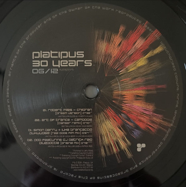 Platipus 30 Years 06/12 (VINYL 12") | Mint (M) Mint (M) - TRANCE *NEW*