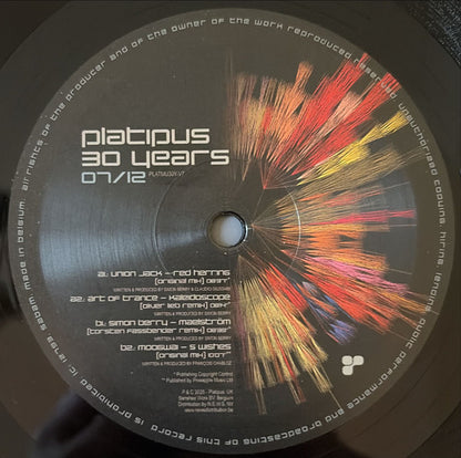 Platipus 30 Years 07/12 (VINYL 12") | Mint (M) Mint (M) - TRANCE *NEW*