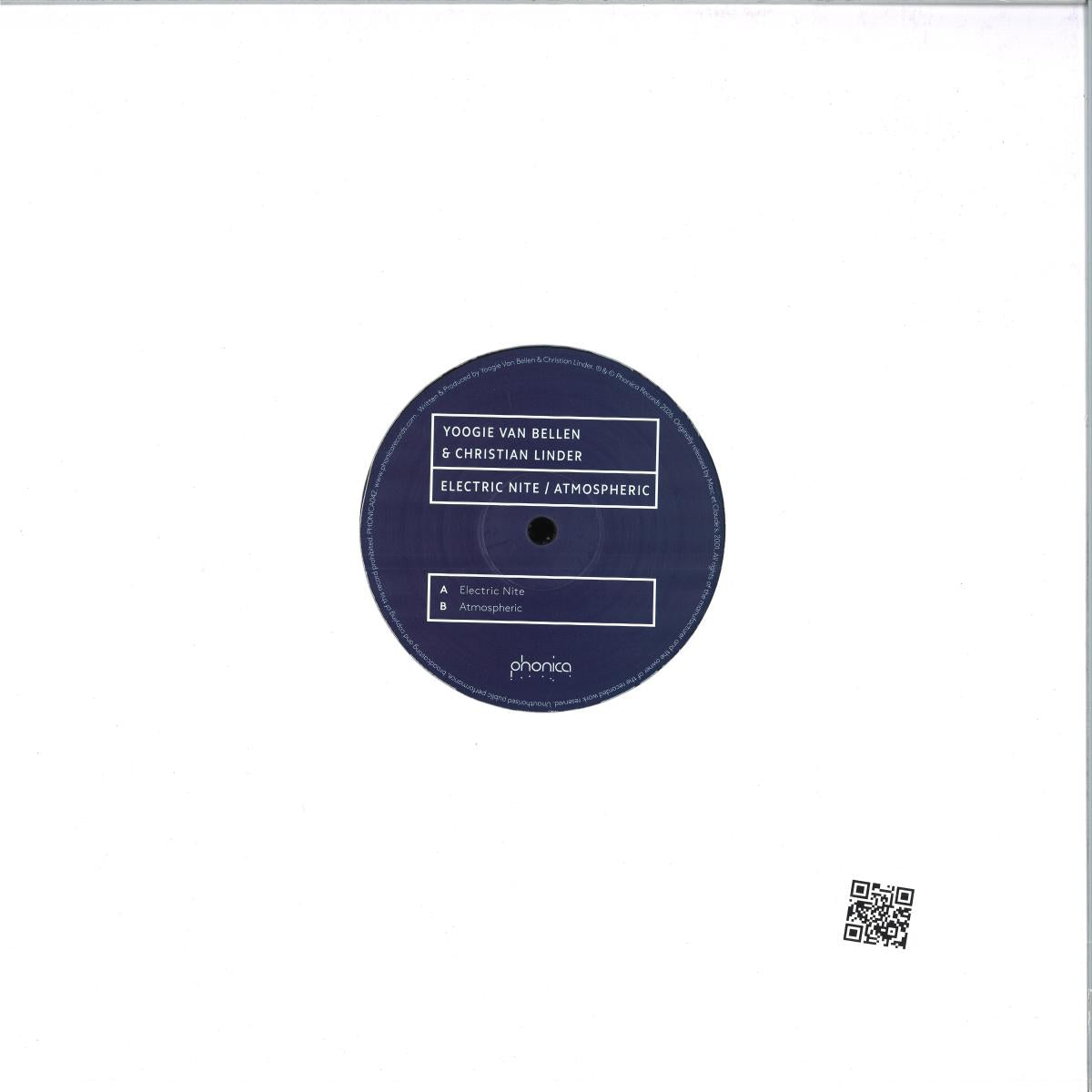 Yoogie Van Bellen & Christian Linder - Electric Nite / Atmospheric (VINYL 12" Phonica PHONICA042 2026) | NEW - TRANCE *NEW*