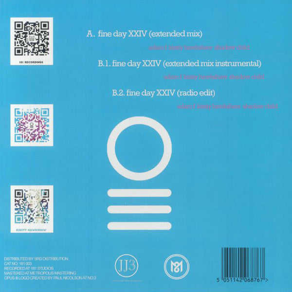 Fine Day XXIV (BLUE VINYL) | Mint (M) Mint (M) - TRANCE *SEALED/COLOR*