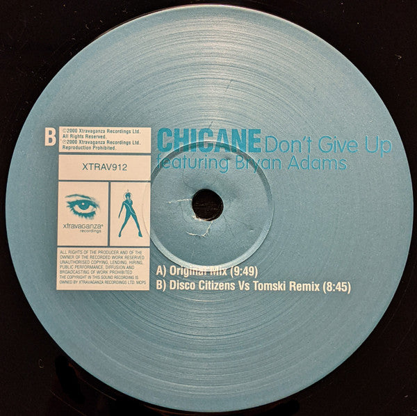 Don't Give Up (12" VINYL) | Excellent+ (EX+) Very Good Plus Plus (VG++) - TRANCE / USED *EXCELLENT+*