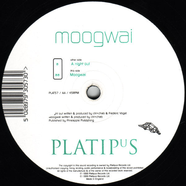 A Night Out / Moogwai (VINYL) | Excellent+ (EX+) Excellent (EX) - TRANCE / USED *EXCELLENT+*