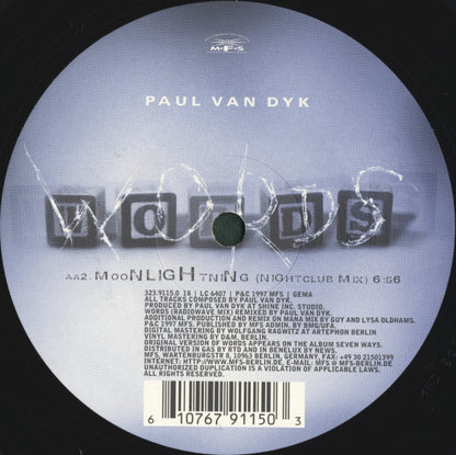 Words (Part 2) (12" VINYL) | Excellent+ (EX+) Generic - TRANCE / USED *EXCELLENT+*