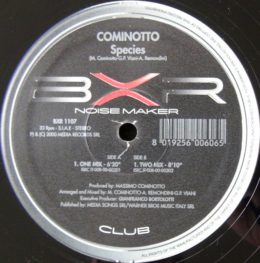 Massimo Cominotto - Species | Excellent (EX) Excellent (EX) - TRANCE / USED *EXCELLENT+*