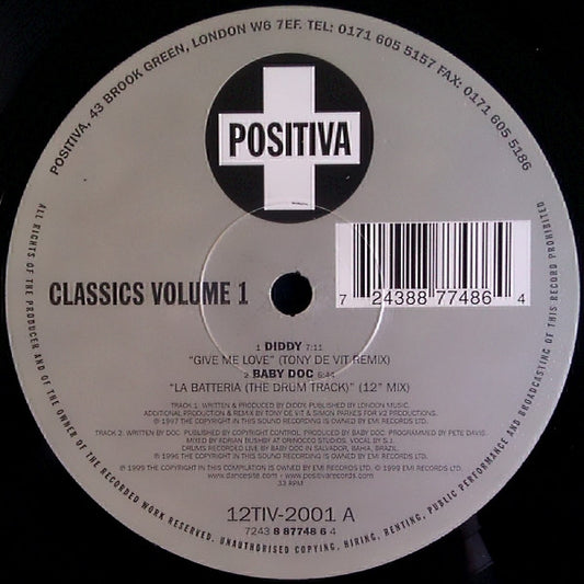 Various Positiva Classics Volume 1 12" Excellent (EX) Excellent (EX)