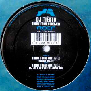 DJ Tiësto Theme From Norefjell 12" Excellent (EX) Near Mint (NM or M-)