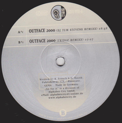 DJ Tom Stevens - Outface 2000 | Excellent (EX) Near Mint (NM) - TRANCE / USED *EXCELLENT*