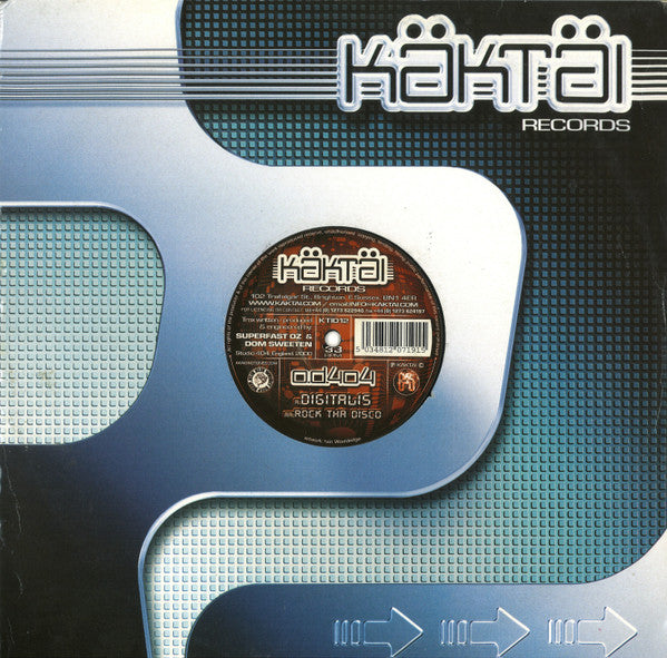 OD404 - Digitalis / Rock Tha Disco | Excellent (EX) Near Mint (NM) - TRANCE / USED *EXCELLENT*