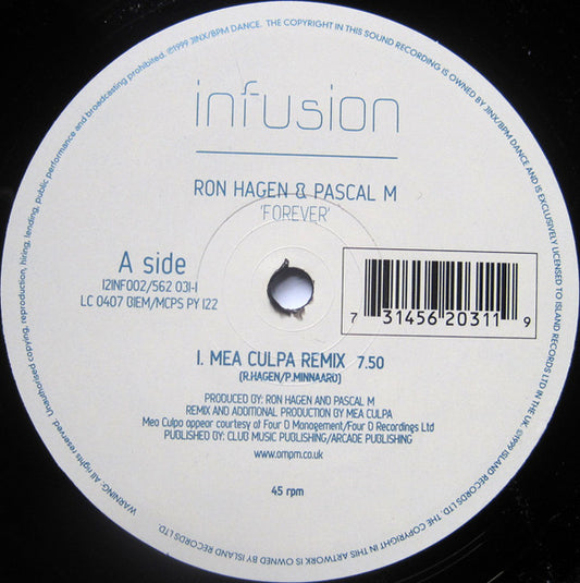 Forever (VINYL) | Excellent (EX) Very Good Plus (VG+) - TRANCE / USED *EXCELLENT*