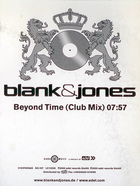 Beyond Time (Club Mix) (12" VINYL) | Excellent (EX) Generic - TRANCE / USED *EXCELLENT*