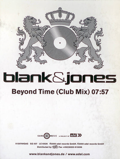 Beyond Time (Club Mix) (12" VINYL) | Excellent (EX) Generic - TRANCE / USED *EXCELLENT*