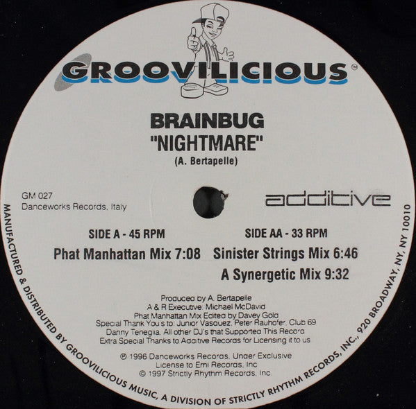 Brainbug - Nightmare | Excellent (EX) Generic - TRANCE / USED *EXCELLENT*