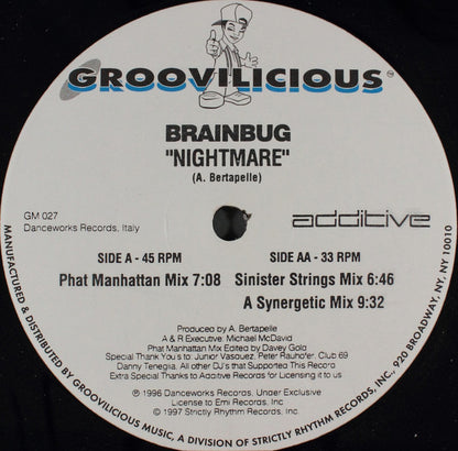 Brainbug - Nightmare | Excellent (EX) Generic - TRANCE / USED *EXCELLENT*