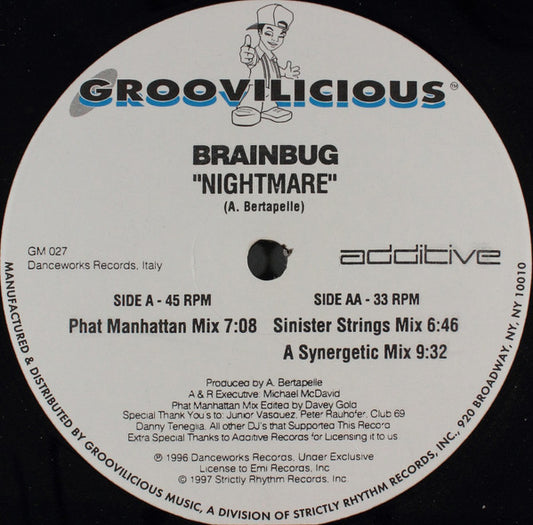 Brainbug - Nightmare | Excellent (EX) Generic - TRANCE / USED *EXCELLENT*