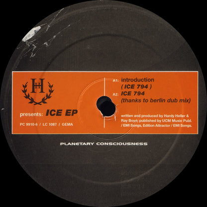 Hardy Heller - ICE EP (VINYL LP) | Very Good Plus (VG+) Very Good Plus (VG+) - TRANCE / USED *VERY GOOD+*