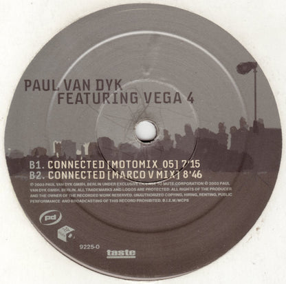 Time Of Our Lives / Connected (12" VINYL) | Very Good Plus (VG+) Excellent+ (EX+) - TRANCE / USED *VERY GOOD+*