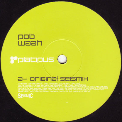 Waah (12" VINYL) | Very Good Plus Plus (VG++) Very Good (VG) - TRANCE / USED *VERY GOOD++*