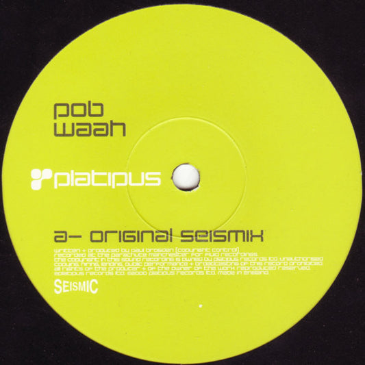 Waah (12" VINYL) | Very Good Plus Plus (VG++) Very Good (VG) - TRANCE / USED *VERY GOOD++*