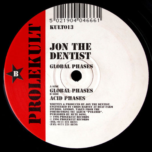 Jon The Dentist - Global Phases | Very Good Plus (VG+) Very Good Plus (VG+) - TRANCE / USED *VERY GOOD+*
