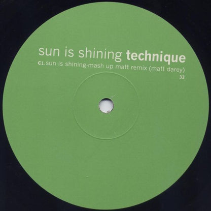 Sun Is Shining (12" VINYL) | Very Good Plus (VG+) Very Good Plus (VG+) - TRANCE / USED *VERY GOOD+*