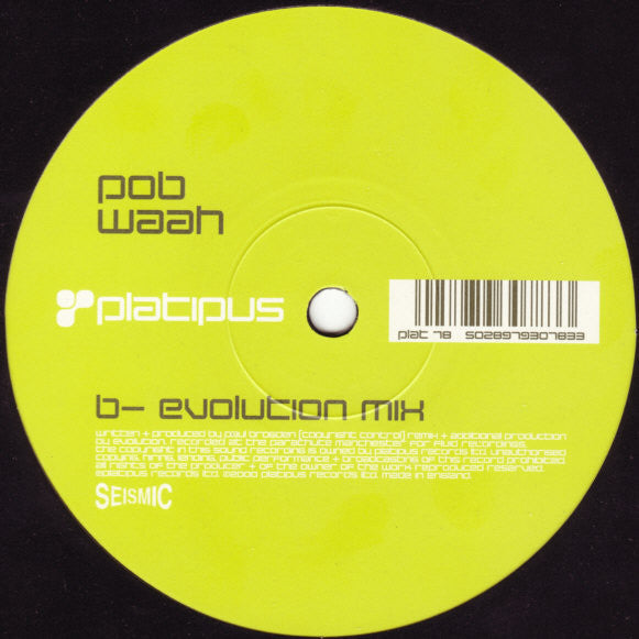 Waah (12" VINYL) | Very Good Plus Plus (VG++) Very Good (VG) - TRANCE / USED *VERY GOOD++*
