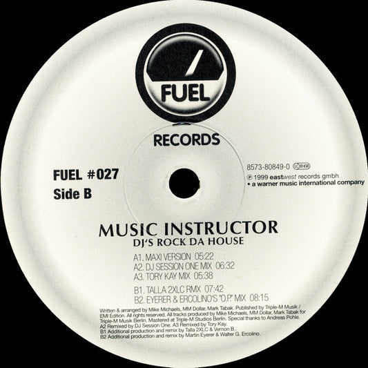 Music Instructor - DJ's Rock Da House | Very Good Plus (VG+) Very Good Plus (VG+) - TRANCE / USED *VERY GOOD+*
