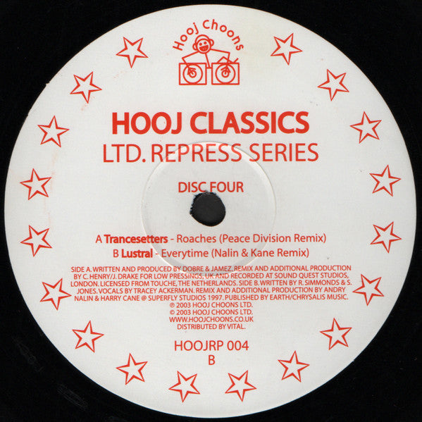 Various - Hooj Classics Ltd. Repress Series Disc Four | Very Good Plus (VG+) Very Good (VG) - TRANCE / USED *VERY GOOD+*