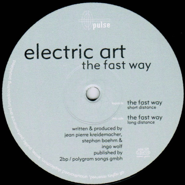 Electric Art - The Fast Way | Very Good Plus (VG+) Very Good (VG) - TRANCE / USED *VERY GOOD+*