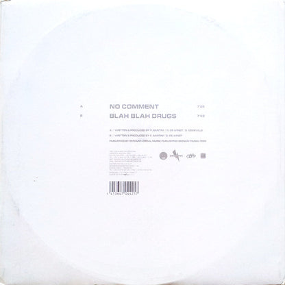 Blue Alphabet - No Comment / Blah Blah Drugs | Very Good Plus (VG+) Very Good (VG) - TRANCE / USED *VERY GOOD+*