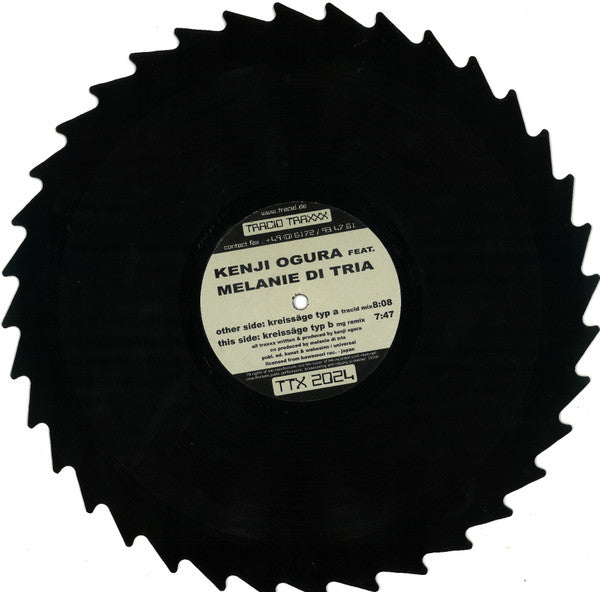Kenji Ogura - Kreissäge *SHAPE VINYL* | Very Good (VG) Generic - TRANCE / USED *VERY GOOD*