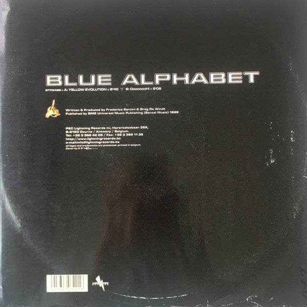 Blue Alphabet Yellow Evolution 12" Very Good (VG) Excellent (EX)