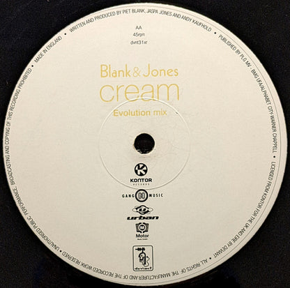 Cream (12" vinyl) | Very Good (VG) Very Good Plus (VG+) - TRANCE / USED *VERY GOOD*