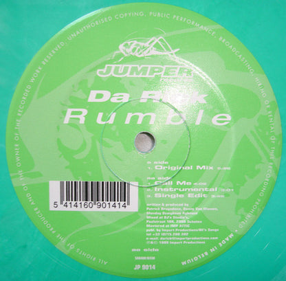 Da Rick - Rumble | Very Good (VG) Very Good Plus (VG+) - TRANCE / USED *VERY GOOD*