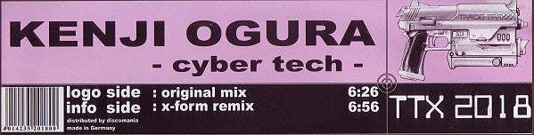 Kenji Ogura - Cyber Tech | Very Good (VG) Very Good Plus (VG+) - TRANCE / USED *VERY GOOD*